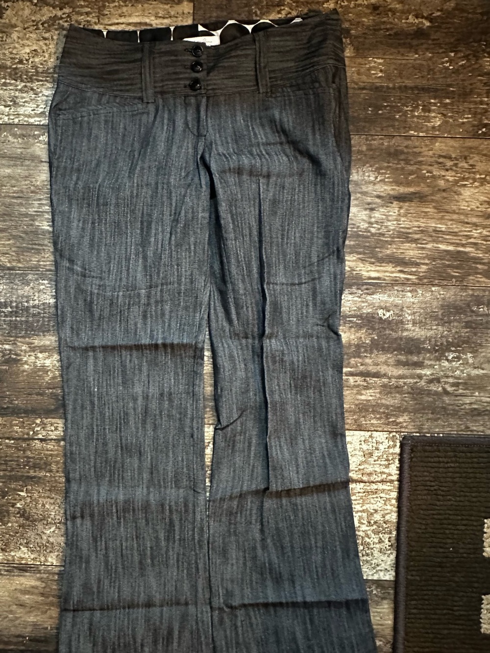 Charlotte Russe Gray Wide Leg Pants